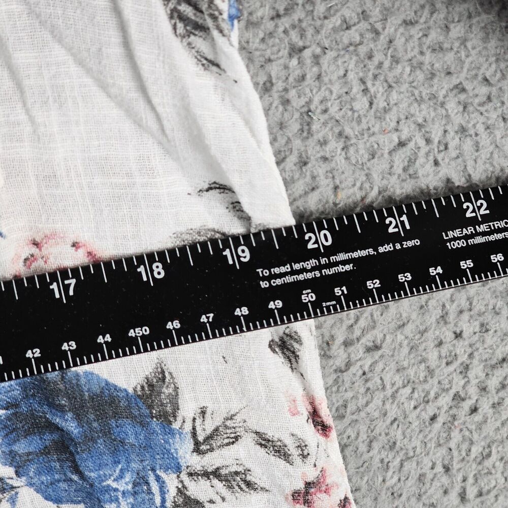 Charlie B Floral Henley Shirt Made in Italy Size P/S - Picture 5 of 9